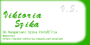 viktoria szika business card